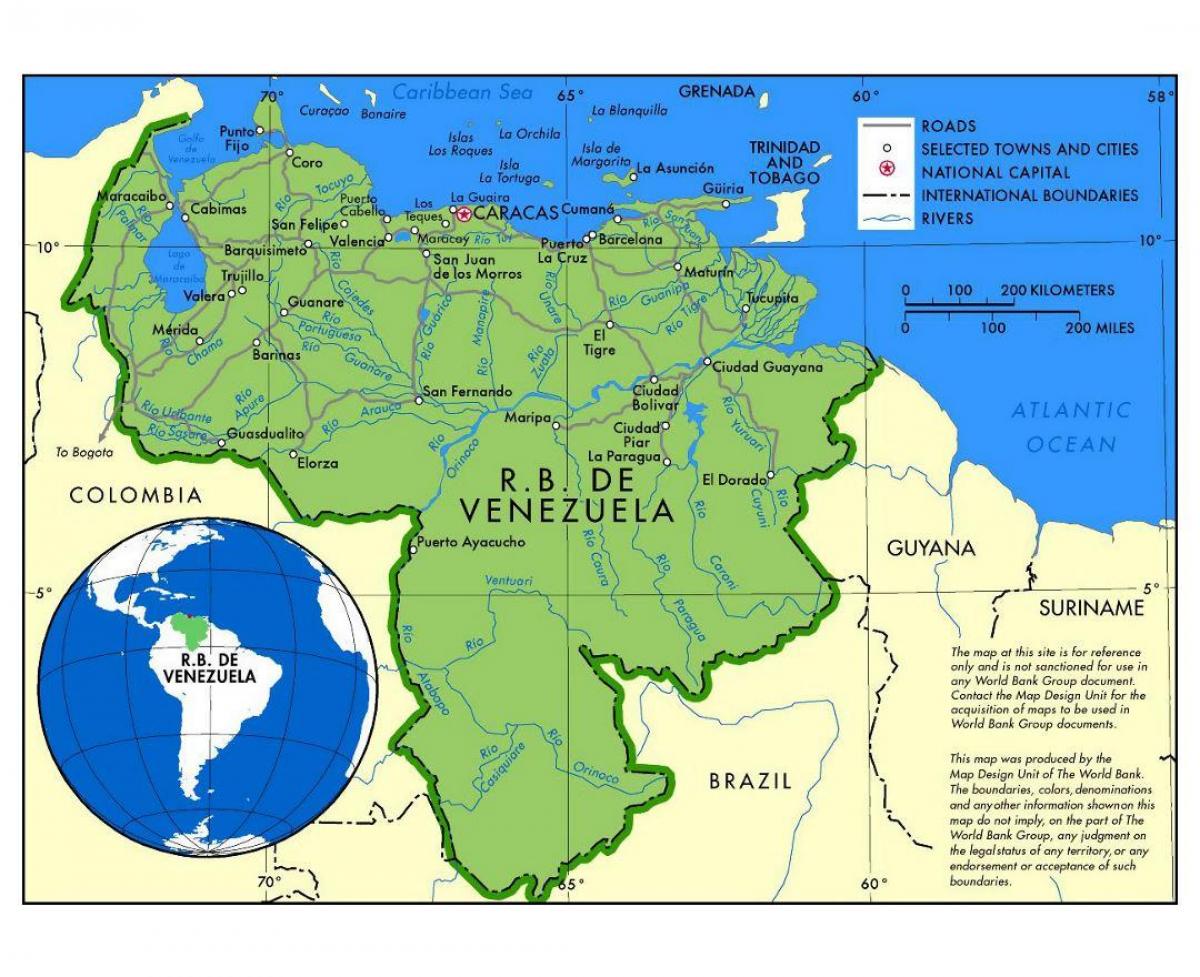 خريطة خريطة دي فنزويلا