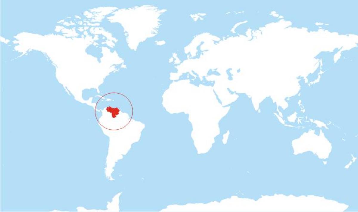 خريطة فنزويلا موقع على العالم