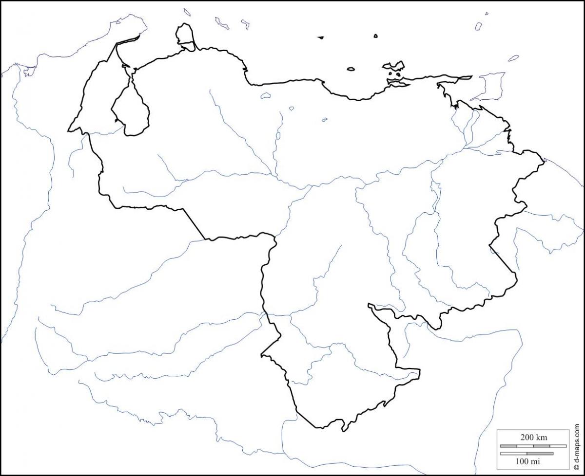 فنزويلا خريطة فارغة