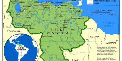 خريطة خريطة دي فنزويلا