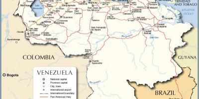 خريطة مفصلة فنزويلا