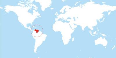 خريطة فنزويلا موقع على العالم