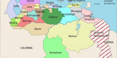 خريطة الدول فنزويلا