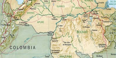 خريطة نهر فنزويلا