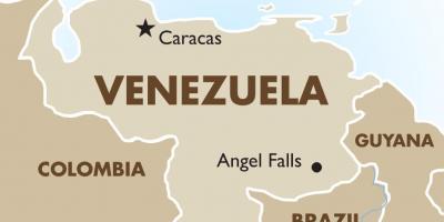فنزويلا العاصمة خريطة